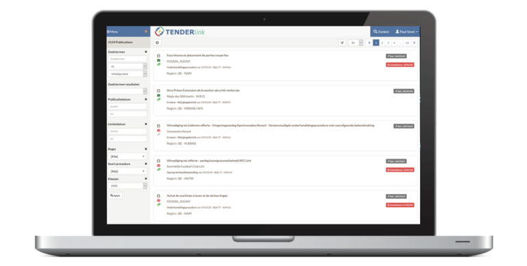 Tenderlink – Tous les marchés publics de Belgique